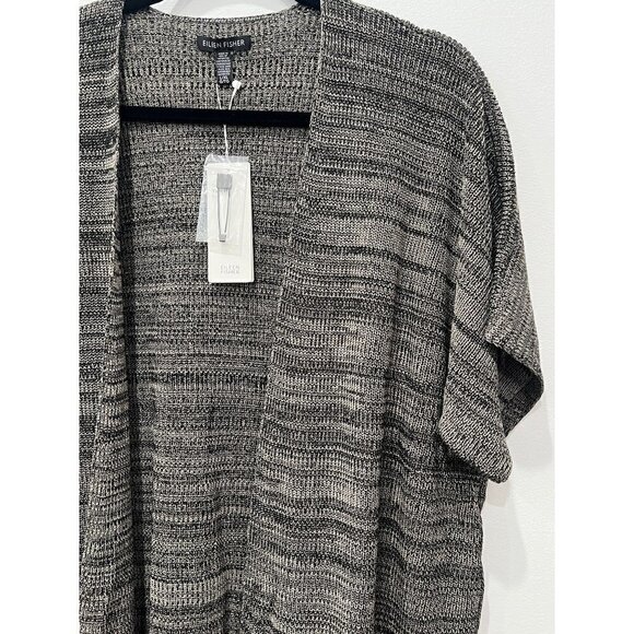 NWT Eileen Fisher Sleek Size L/XL Tencel Knit Kimono Cardigan Sweater MSRP $298 - Picture 5 of 11